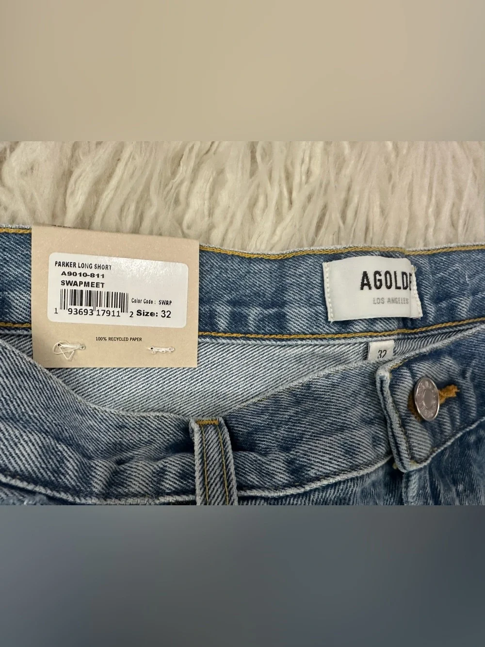 25. Agolde nwt Jean shorts sz 32 Parker long $148ret